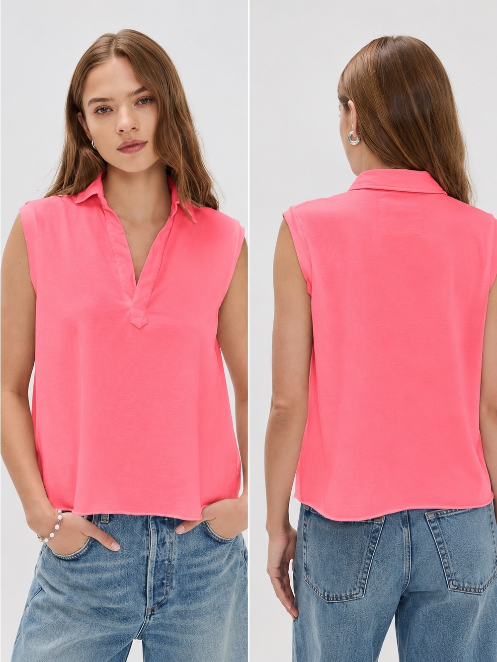 Frank & Eileen Popover Collar Tank size S
